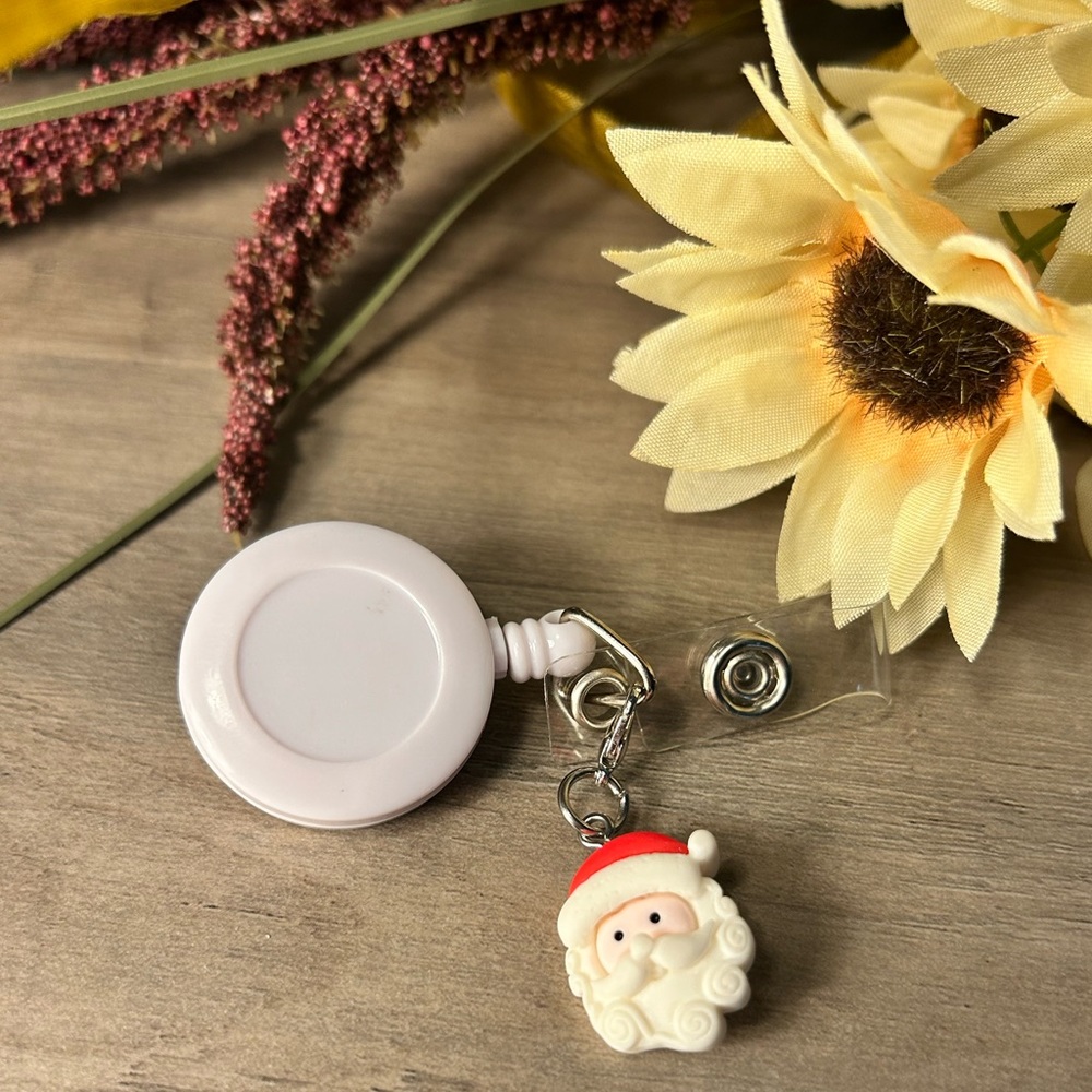 Santa Badge Reel Charm